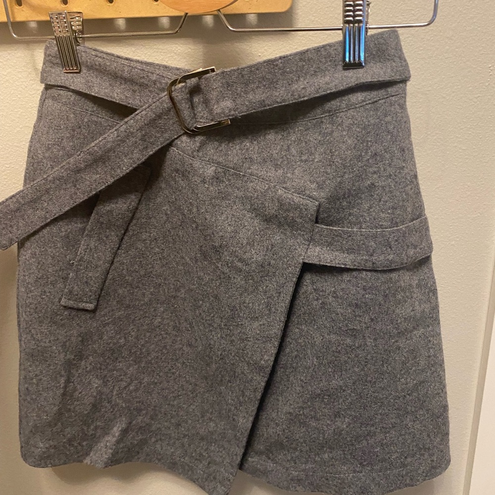 EVIDNT Grey Mini Skirt